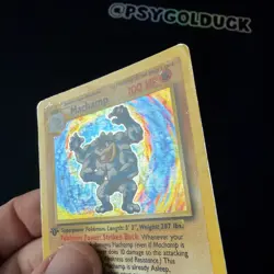 Pokemon TCG Machamp Base Set 8/102 1st Edition A2 - Image 3