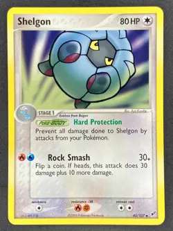 Pokemon Shelgon 45/107 DX EX Deoxys LP/NM - Image 1