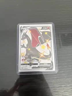 Pokemon Champion’s Path Shiny Charizard V Black Secret Rare - Image 1