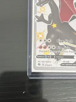 Pokemon Champion’s Path Shiny Charizard V Black Secret Rare - Image 3