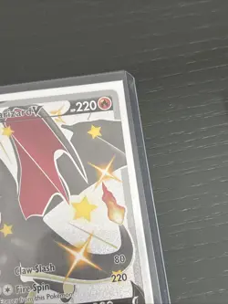 Pokemon Champion’s Path Shiny Charizard V Black Secret Rare - Image 5
