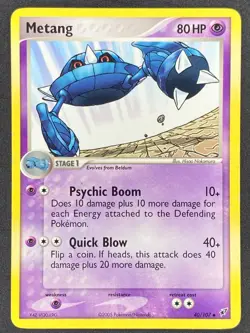 Pokemon Metang 40/107 DX EX Deoxys LP - Image 1
