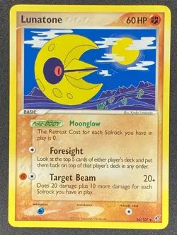Pokemon Lunatone 36/107 DX EX Deoxys NM - Image 1
