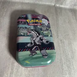 Pokemon Mini Tin Empty No Packs Galarian Obstagoon Stadium Free Ship L3 - Image 5