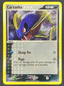 Pokemon Carvanha 56/107 DX EX Deoxys MP - Image 1