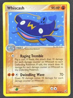 Pokemon Whiscash 28/107 DX EX Deoxys LP - Image 1