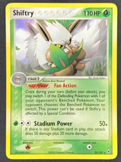 Pokemon Shiftry 25/107 DX EX Deoxys MP - Image 1