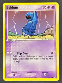 Pokemon Beldum 55/107 DX EX Deoxys NM - Image 1