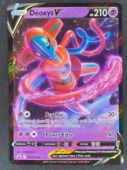 Pokemon Deoxys V SWSH266 SWSH Black Star Promo NM - Image 1