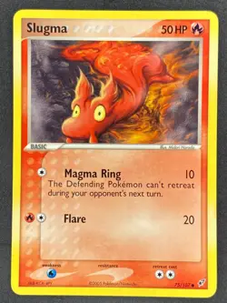 Pokemon Slugma 75/107 DX EX Deoxys NM - Image 1