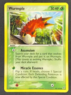 Pokemon Wurmple 82/107 DX EX Deoxys NM - Image 1