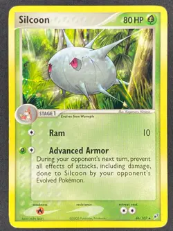 Pokemon Silcoon 46/107 DX EX Deoxys LP - Image 1