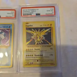 2016 POKEMON XY EVOLUTIONS POLIWRATH MACHAMP GYARADOS ZAP PSA 10 HOLOS LOW POPS - Image 5