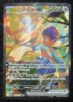 Pokemon Hop's Zacian EX 186/159 Journey Together Special Illustration Rare NM - Image 1