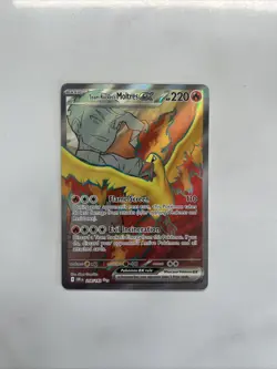 Pokemon TCG - Team Rocket’s Moltres EX 208/182 Full Art - Destined Rivals - NM - Image 3