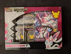 Pokemon Celebrations Collection Box [Dark Sylveon V, Promo, Booster] - English … - Image 1