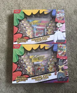 Pokemon Ascended Heroes Premium Poster Collection Set Lucario & Gardevoir Sealed - Image 1