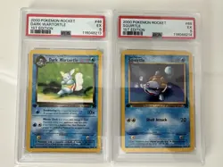 Pokemon PSA 5 Sequential - Squirtle 1st Edition + Dark wartortle 1st Edition - Image 1