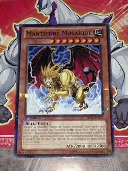 Carte YU GI OH MANTICORE MOSAIQUE BP02-FR073 MOSAIQUE RARE - Image 1
