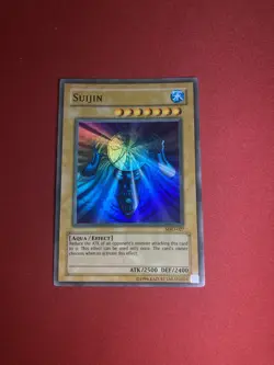 Faded Yu-Gi-Oh! TCG super rare SUIJIN MRD-027 holo Metal Raiders Konami defect - Image 1