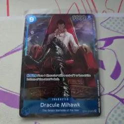 Dracule Mihawk OP01-070 PRE-ERRATA (Alternate Art) One Piece CCG FOIL - Image 1
