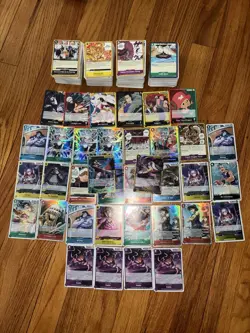 One Piece TCG 400+ BULK LOT OP14-EB04 + OP08 SEC Holos Leaders Events SR R UC C - Image 2