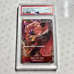 PSA10 Roronoa Zoro Alternate Art OP01-025 OP01 2022 One Piece Card Japanese - Image 1