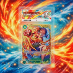 One Piece Monkey D Luffy ACE GEM MINT 10 Carrying On His Will OP13-118 SEC - Image 1