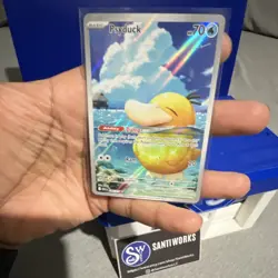 Pokemon TCG Psyduck 221/217 Holo 70HP Ability Damp Basic Card - Image 1