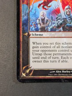 MTG - 1x My Crushing Masterstroke - Archenemy - Oversize Card - LP - Magic #27 - Image 4