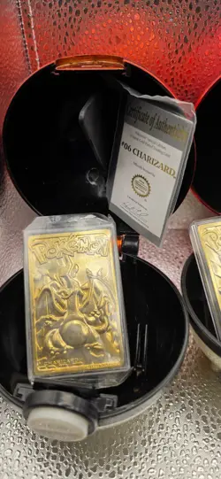 1999 Burger King Pokemon 23K Gold Plated Card Complete Set w Pokeballs & COA - Image 4