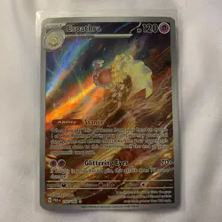 Pokemon TCG Espathra Holo Card 197/182 Sv04: Paradox Rift Illustration Rare - Image 1