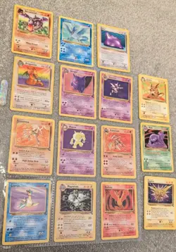 WOTC Fossil Complete 16/30 rare non holo set Vintage Pokemon Cards Near Mint! - Image 1