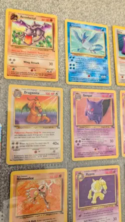 WOTC Fossil Complete 16/30 rare non holo set Vintage Pokemon Cards Near Mint! - Image 4