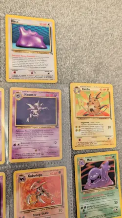 WOTC Fossil Complete 16/30 rare non holo set Vintage Pokemon Cards Near Mint! - Image 5