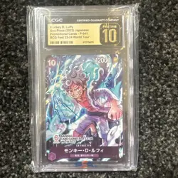 2023 ONE PIECE PROMO CARDS JPN #P-041 MONKEY D. LUFFY CGC 10 PRISTINE - Image 1
