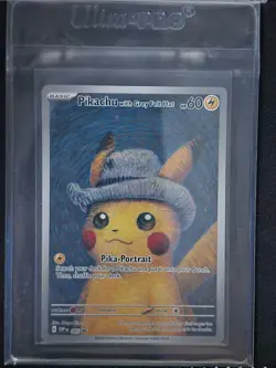 Pikachu With Grey Felt Hat 085 Promo Card Pokemon X Van Gogh - Image 1