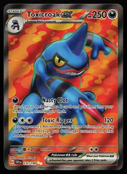 Toxicroak ex 232/198 Ultra Rare Scarlet & Violet Base Set Pokemon Card - Image 1