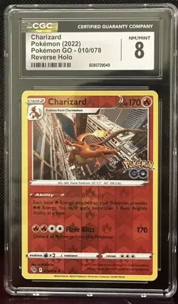 Pokemon TCG Charizard Pokemon Go 010/078 Reverse Holo Rare Card - Image 1