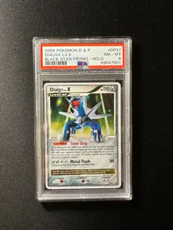 Dialga LV.X - DP37 - Ultra Rare Diamond & Pearl Promos PSA 8 NM-MT Pokemon Card - Image 1