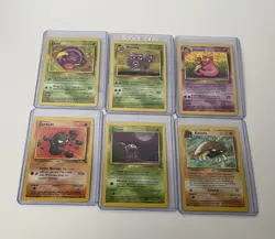 (34) Pokemon Non Holo Pokemon Card Lot - Fossil Wizards Of The Coast - LP (1999) - Image 4