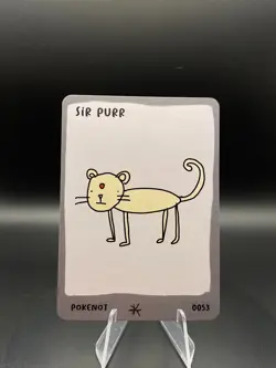 Pokenot Persian Sir Purr #0053 Dysfunctional Passholder Card Pokemon Card - Image 1