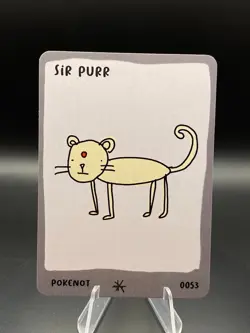 Pokenot Persian Sir Purr #0053 Dysfunctional Passholder Card Pokemon Card - Image 3