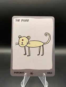 Pokenot Persian Sir Purr #0053 Dysfunctional Passholder Card Pokemon Card - Image 5