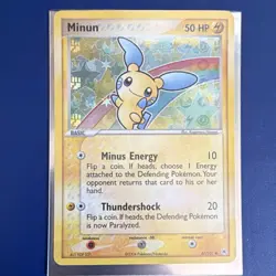 Pokemon Minun 67/101 Hidden Legends Common Reverse Holo 50 HP English Card 2004 - Image 1
