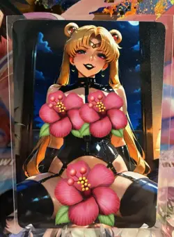 Matte Beautiful Waifu Handmade Card Goddess Story CCG Anime Double Sided - Image 1