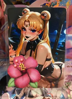 Matte Beautiful Waifu Handmade Card Goddess Story CCG Anime Double Sided - Image 2