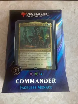 Faceless Menace Commander Deck Magic The Gathering 2019 Brand New Factory Sealed 630509892563 - Image 1