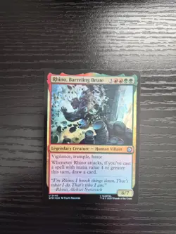 MTG Marvel's Spider-Man - Rhino, Barreling Brute (140) - Uncommon - FOIL - NM/MT - Image 1