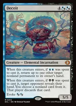 1x Deceit 212 NM-Mint, English Lorwyn Eclipsed MTG Magic - Image 1